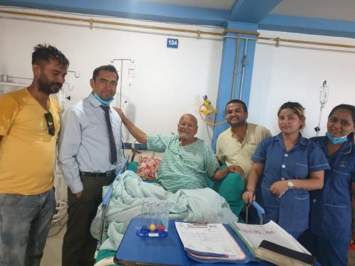 Kidney cancer operation of 88 yrs elderly patient